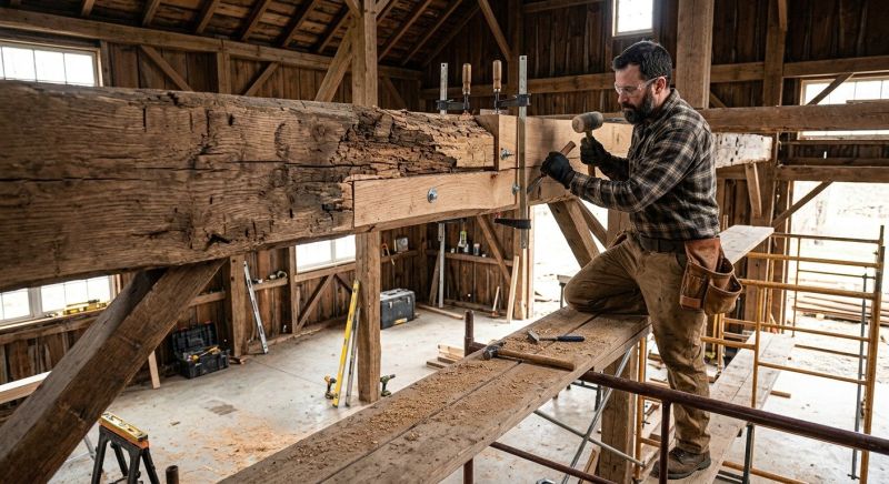 Barn Beam Replacement in Wilmington, NC