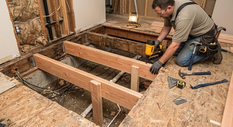 Floor Framing Replacement in Kansas City, KS