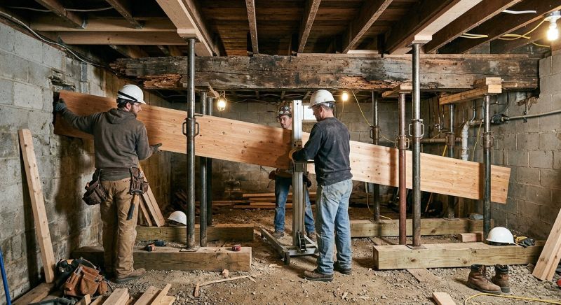 House Beam Replacement in Wilmington, NC