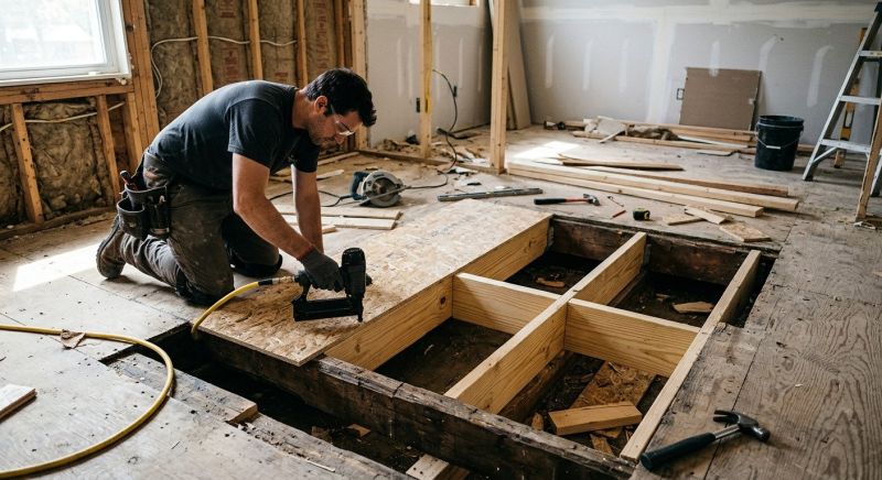Sagging Floor Repair in Conroe, TX