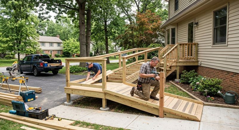 Accessible Ramp Construction in Wilmington, NC