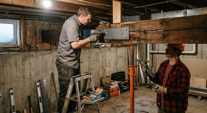 Basement Beam Repair in Conroe, TX