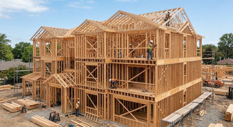 Building Addition Framing in Conroe, TX