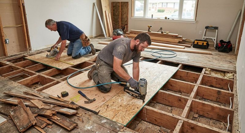 Floor Framing Replacement in Kansas City, KS