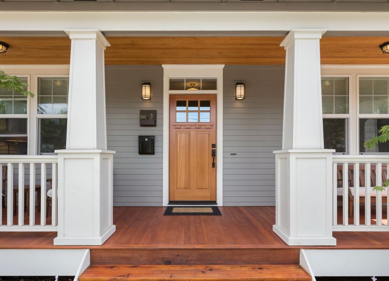 Wood Porch Construction in Redmond, WA